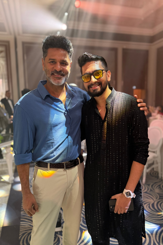 DJ Bloodshedder with Bollywood celebrity Prabhu Deva in Dubai