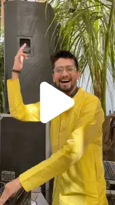 Instagram Reel Thumbnail of DJ Bloodshedder performing at a luxury wedding reception at Indore.