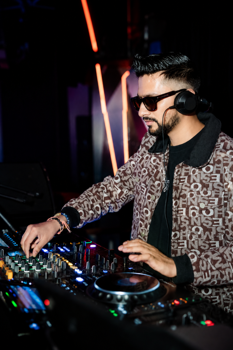 DJ Bloodshedder creating an unforgettable club experience in Dubai.