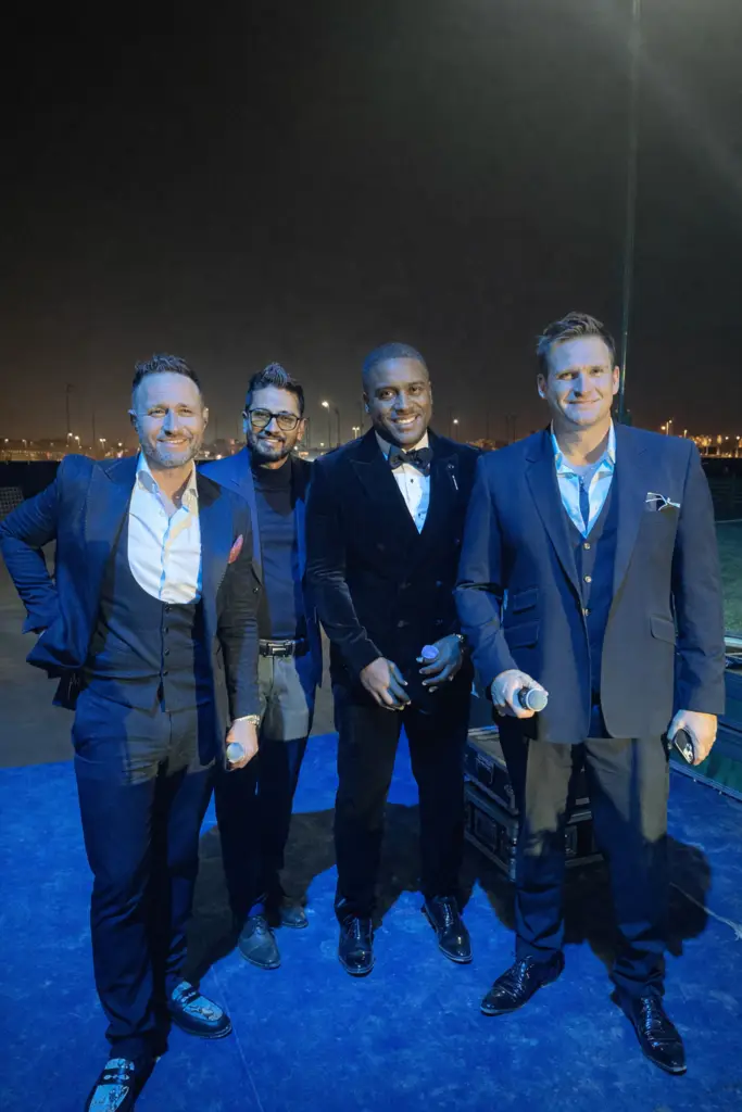 DJ Bloodshedder with band - Blue, in Dubai.