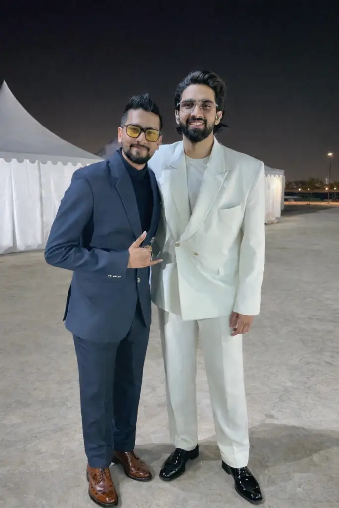DJ Bloodshedder with Bollywood singer Armaan Malik in Dubai.